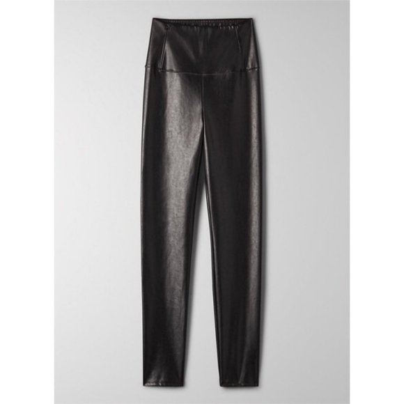 Aritzia Pants - ARITZIA Wilfred Free Daria High Rise Faux Leather Black Pant Leggings - S